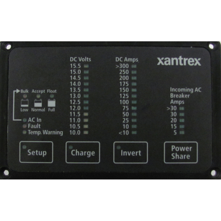 XANTREX Heart FDM-12-25 Remote Panel Battery Status & Freedom Inverter/Charger 84-2056-01